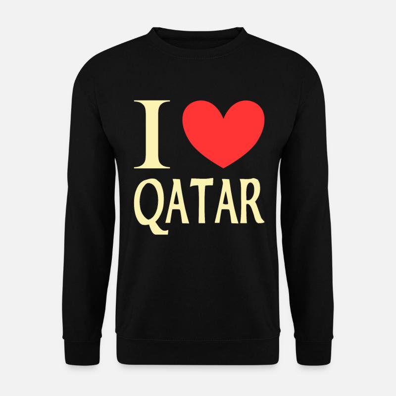 J’adore le Qatar - Sweat-shirt Unisexe - noir