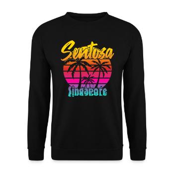 Sentosa Singapore - Unisex Pullover - Schwarz - Vorne - Alina (178cm) & Michal (187cm)