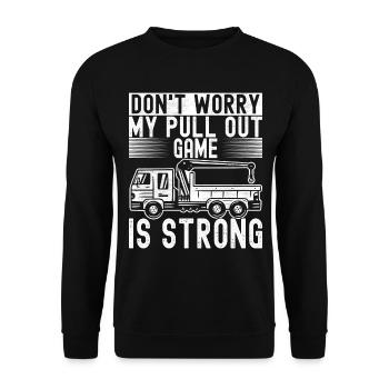 Tow truck towing service - Unisex Sweatshirt - black - Front - Alina (178cm) & Michal (187cm)