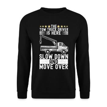 Service de remorquage de dépanneuse - Sweat-shirt Unisexe - noir - Devant - Alina (178cm) & Michal (187cm)