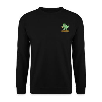 Bier Dino Bierkrug Bier Saurus Bier Dinosaurier - - Unisex Pullover - Schwarz - Vorne - Alina (178cm) & Michal (187cm)