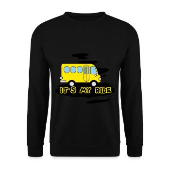 Busfahrer - Unisex Pullover - Schwarz - Vorne - Alina (178cm) & Michal (187cm)