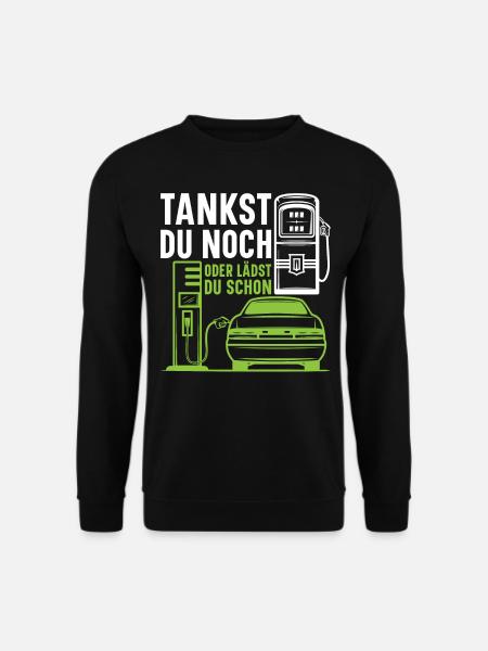 E-Auto Tankstelle Elektro Auto Ladestation - Elekt - Unisex Pullover - Schwarz
