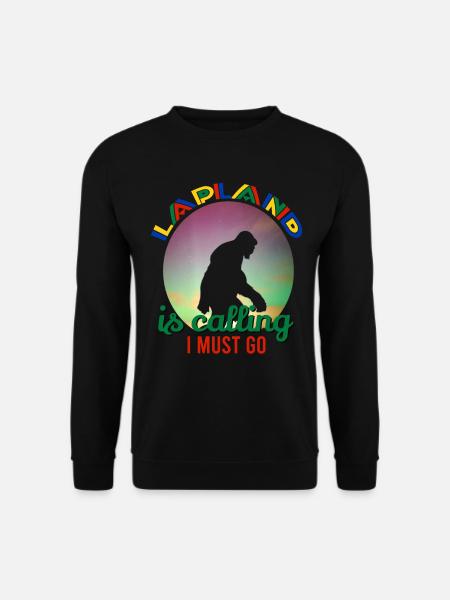 La Laponie appelle que je dois y aller - Sweat-shirt Unisexe - noir