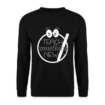 Lehrer - Unisex Pullover - Schwarz - Vorne - Alina (178cm) & Michal (187cm)