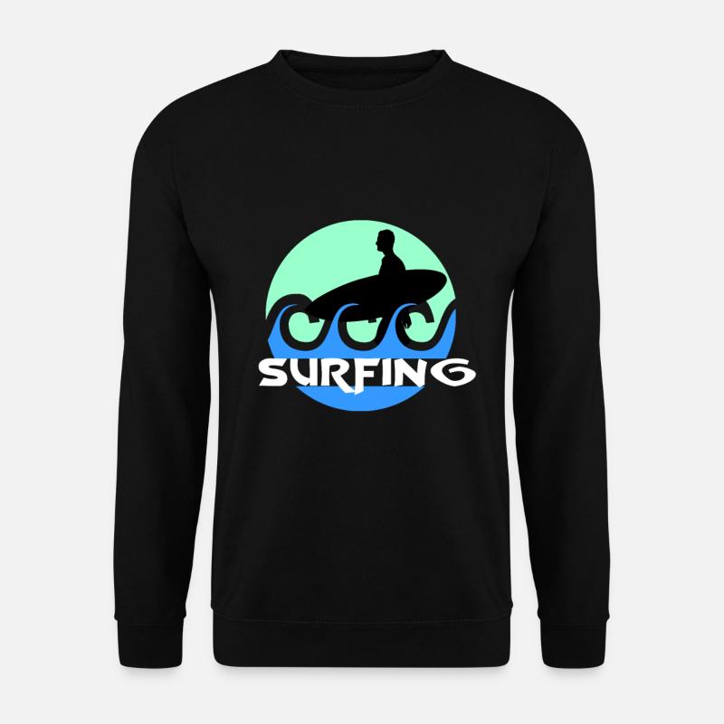 Surfing - Unisex Sweatshirt - black