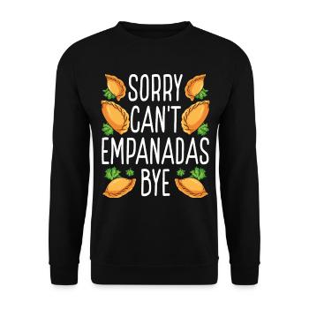 Empada Lover Sorry Cant Empanadas Bye ColombiaEmpa - Sweat-shirt Unisexe - noir - Devant - Alina (178cm) & Michal (187cm)