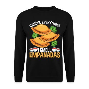 Empada Lover Annuler tout Empanadas Colombie - Sweat-shirt Unisexe - noir - Devant - Alina (178cm) & Michal (187cm)