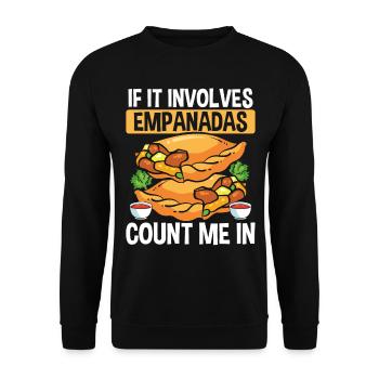 Empada Lover S’il s’agit d’Empanadas Colombia - Sweat-shirt Unisexe - noir - Devant - Alina (178cm) & Michal (187cm)