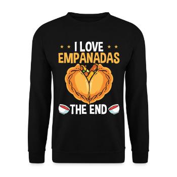 Empada Lover Empanadas Maker Colombia Food - Unisex Sweatshirt - black - Front - Alina (178cm) & Michal (187cm)