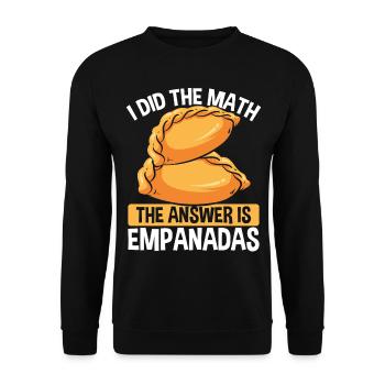 Empada Lover Empanadas Making Colombia Food - Unisex Sweatshirt - black - Front - Alina (178cm) & Michal (187cm)