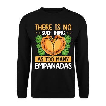 Empada Lover Pas d’Empanadas Colombia - Sweat-shirt Unisexe - noir - Devant - Alina (178cm) & Michal (187cm)