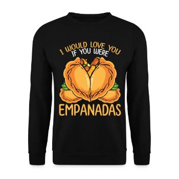 Empada Lover Je t’aimerais Empanadas Colombie - Sweat-shirt Unisexe - noir - Devant - Alina (178cm) & Michal (187cm)