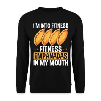 Empada Lover Im into fitness Empanadas ColombiaEmp - Sweat-shirt Unisexe - noir - Devant - Alina (178cm) & Michal (187cm)