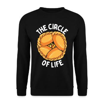 Empada Lover The circle of life Empanadas Colombia - Unisex Pullover - Schwarz - Vorne - Alina (178cm) & Michal (187cm)