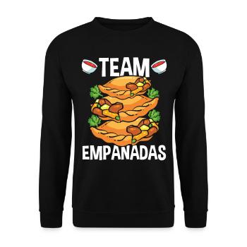 Empada Lover Team Empanadas Making Colombia - Sweat-shirt Unisexe - noir - Devant - Alina (178cm) & Michal (187cm)