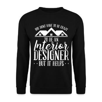 Home Staging Dont have to be crazy Home StagerHome - Unisex Pullover - Schwarz - Vorne - Alina (178cm) & Michal (187cm)
