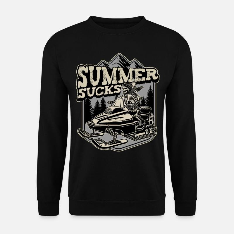 Summer Sucks Snowmobile - Unisex Sweatshirt - black