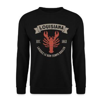 Louisiana Crawfish Boiler Crawfish Lobster Ec - Unisex Sweatshirt - black - Front - Alina (178cm) & Michal (187cm)