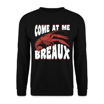 Breaux Crawfish For Crawfish Lover - Unisex Sweatshirt - black - Front - Alina (178cm) & Michal (187cm)