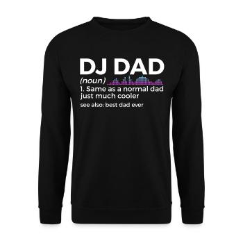 DJ Auftritt Auflegen - Unisex Pullover - Schwarz - Vorne - Alina (178cm) & Michal (187cm)