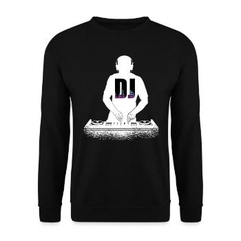 DJ Auftritt Auflegen - Unisex Pullover - Schwarz - Vorne - Alina (178cm) & Michal (187cm)