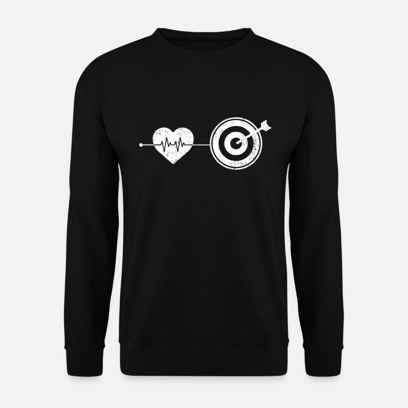 Darts heartbeat - Unisex Sweatshirt - black