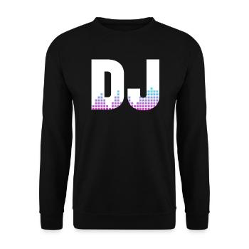 DJ Auftritt Auflegen - Unisex Pullover - Schwarz - Vorne - Alina (178cm) & Michal (187cm)