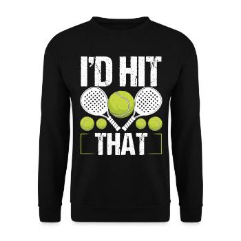 Paddle Tennis id hit tat Paddle Tennis PlayerPaddl - Unisex Sweatshirt - black - Front - Alina (178cm) & Michal (187cm)