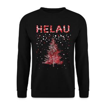 Carnival Carnival Helau Cologne Christmas Tree Xmas - Unisex Sweatshirt - black - Front - Alina (178cm) & Michal (187cm)