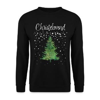 Fastelovend Karneval Weihnachtszeit Christbaum - Unisex Pullover - Schwarz - Vorne - Alina (178cm) & Michal (187cm)