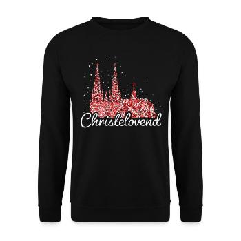 Cologne Cathedral Cologne Carnival Confetti Christmas Market - Unisex Sweatshirt - black - Front - Alina (178cm) & Michal (187cm)