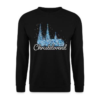 Cologne Cathedral Cologne Colonia Carnival Christmas Time - Unisex Sweatshirt - black - Front - Alina (178cm) & Michal (187cm)