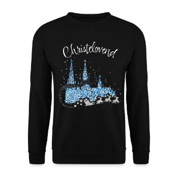Cologne Cathedral Fastelovend Colonia Cologne Christmas Days - Unisex Sweatshirt - black - Front - Alina (178cm) & Michal (187cm)