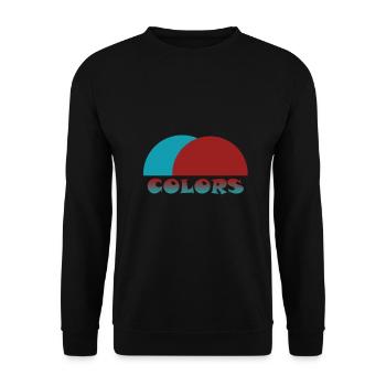 Cercles Forme Formes Demi-cercle Cercle circulaire - Sweat-shirt Unisexe - noir - Devant - Alina (178cm) & Michal (187cm)
