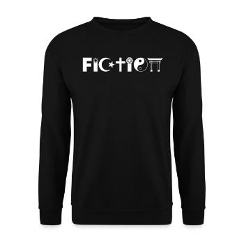 Funny Fiction Religion Symbol For Atheist - Unisex Sweatshirt - black - Front - Alina (178cm) & Michal (187cm)