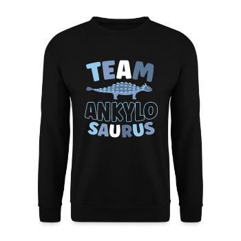 L’équipe Ankylosaurus Dinosaurs Future - Sweat-shirt Unisexe - noir - Devant - Alina (178cm) & Michal (187cm)