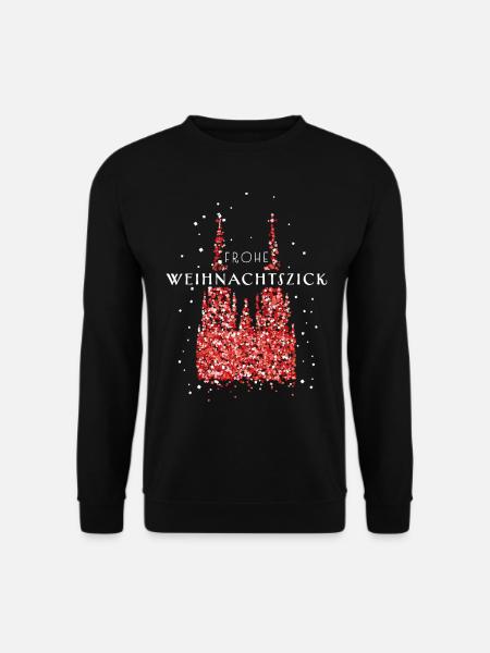 Köln Rot Weiss Kölner Dom Weihnachtszeit Xmas - Unisex Pullover - Schwarz