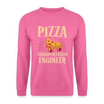 Pizza Transport Engineer Livreur - Sweat-shirt Unisexe - rose - Devant