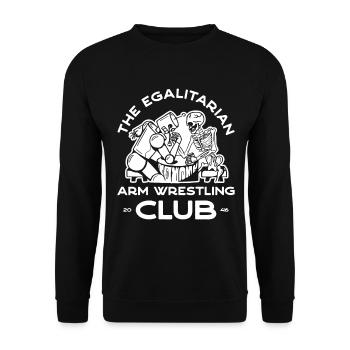 Arm Wrestling – 2 - Unisex Sweatshirt - black - Front - Alina (178cm) & Michal (187cm)