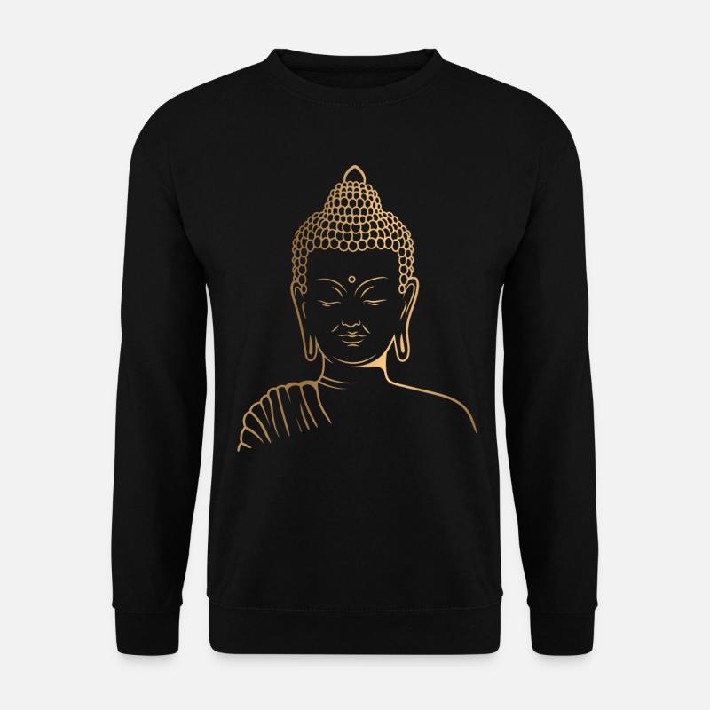 Gautama Buddha Meditation For Buddhim Enthusiast - Unisex Pullover - Schwarz
