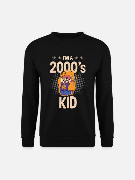 Ich Bin Ein 2000er Kid Decade 2000 Era Millenium - Unisex Pullover - Schwarz