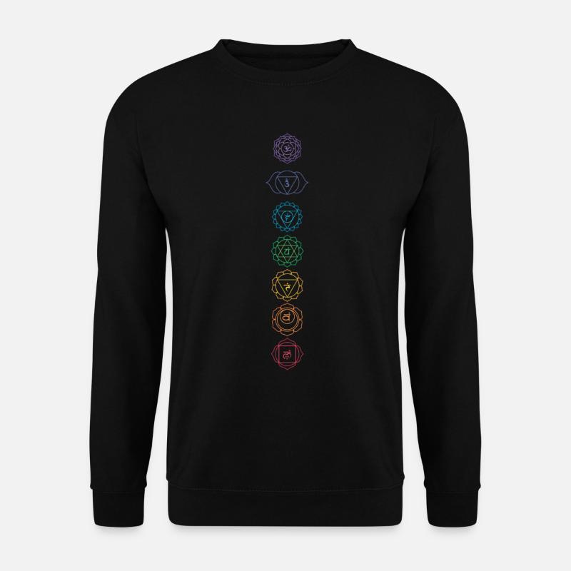 Hinduism Chakras Buddhism Sanskrit Meditation Vajr - Unisex Pullover - Schwarz