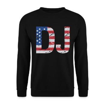 DJ Auftritt Auflegen - Unisex Pullover - Schwarz - Vorne - Alina (178cm) & Michal (187cm)