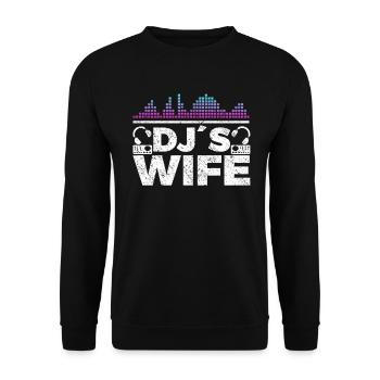 DJ Auftritt Auflegen - Unisex Pullover - Schwarz - Vorne - Alina (178cm) & Michal (187cm)