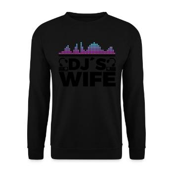 DJ Auftritt Auflegen - Unisex Pullover - Schwarz - Vorne - Alina (178cm) & Michal (187cm)