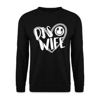 DJ Auftritt Auflegen - Unisex Pullover - Schwarz - Vorne - Alina (178cm) & Michal (187cm)