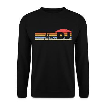 DJ Auftritt Auflegen - Unisex Pullover - Schwarz - Vorne - Alina (178cm) & Michal (187cm)