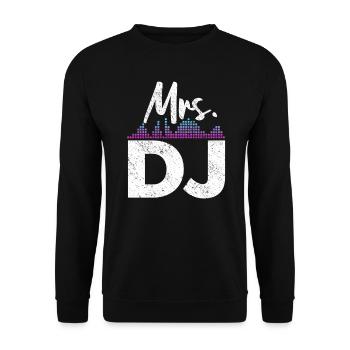 DJ Auftritt Auflegen - Unisex Pullover - Schwarz - Vorne - Alina (178cm) & Michal (187cm)
