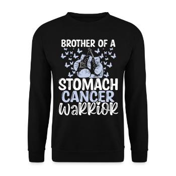 Stomach Cancer Awareness Brother Twins Sibling - Unisex Pullover - Schwarz - Vorne - Alina (178cm) & Michal (187cm)
